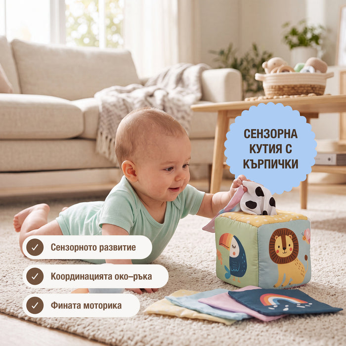 BabyBox — Комплекти за игра за първата година (0–12 месеца)